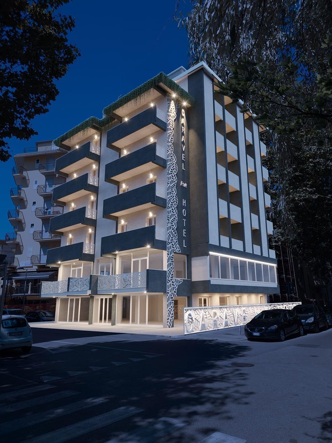 Hotel Caravel Park Rimini Exterior photo